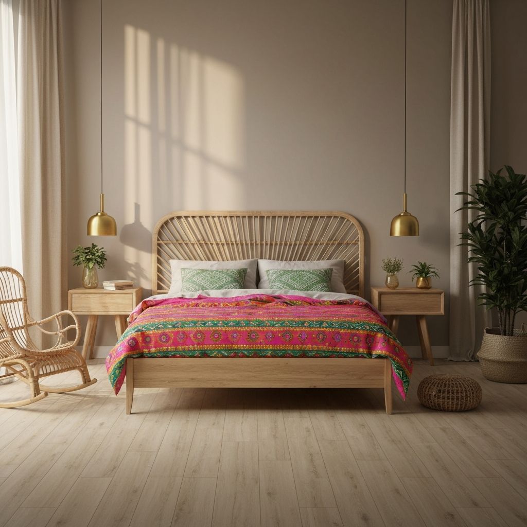 Спальня бохо-модерн