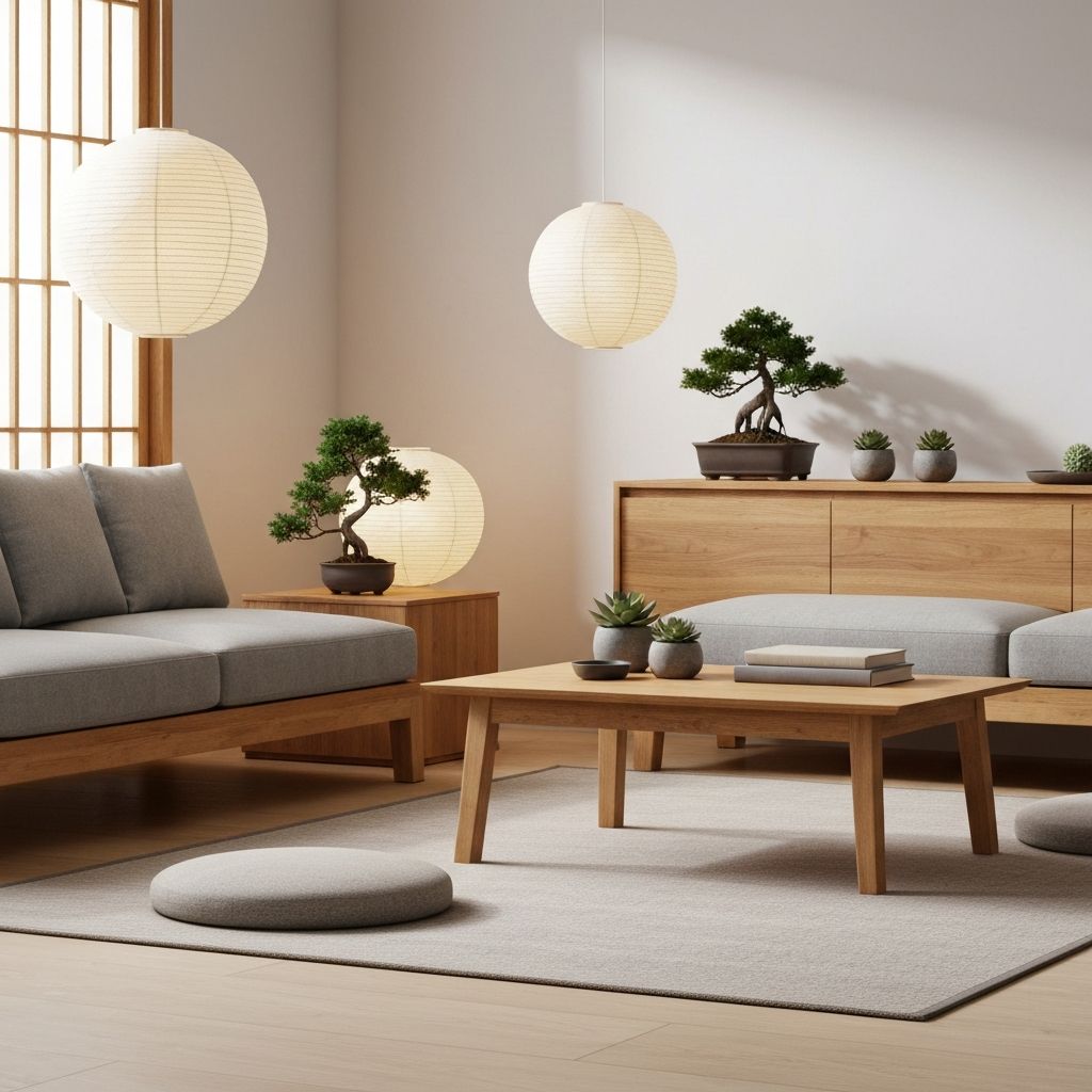 Japandi гостиная